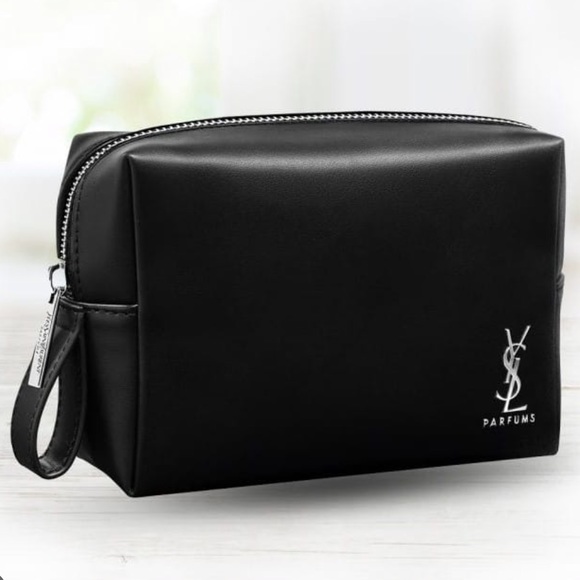 Yves Saint Laurent Other - Yves Saint Laurent Men’s Travel Pouch Toiletry Bag Faux Leather Black New